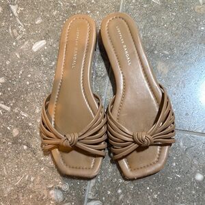 Loeffler Randall Tan Women's Slide Sandals